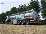 Vacuum trailer of DUPLEX stainless steel